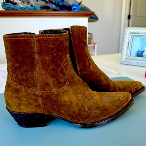 Saint Laurent Shoes - Saint Laurent brown booties